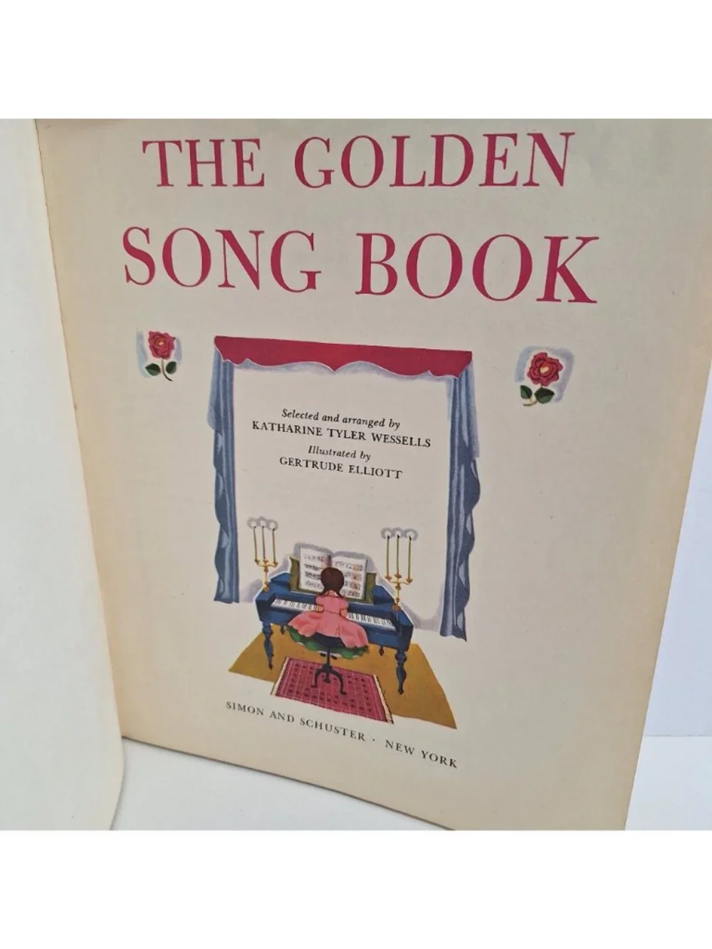 The Golden Song Book 1945 60 Favorite Singing Games Hardcover Illustrated Music